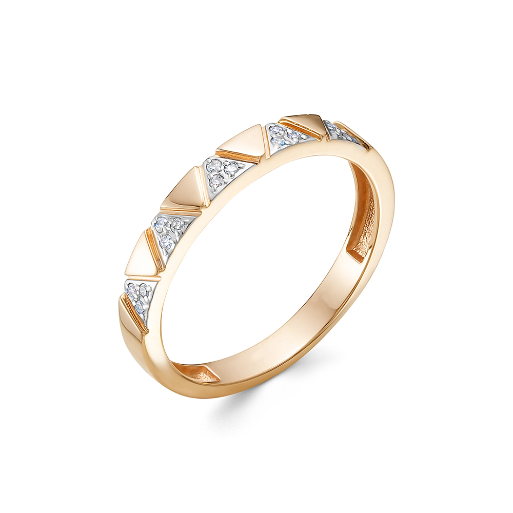 Кольцо, золото, бриллиант, 791-1100